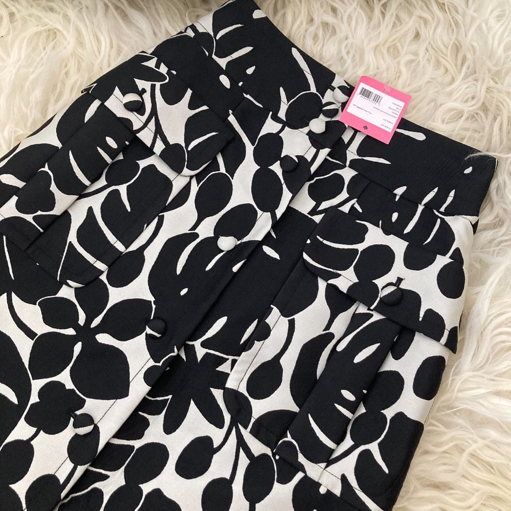 Kate Spade Monstera Grove Jacquard Skirt - Picture 5 of 12